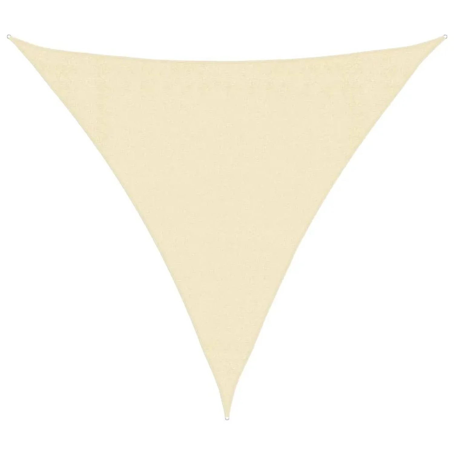 vidaXL Sonnensegel HDPE Dreieckig 3,6x3,6x3,6 m Creme 42290