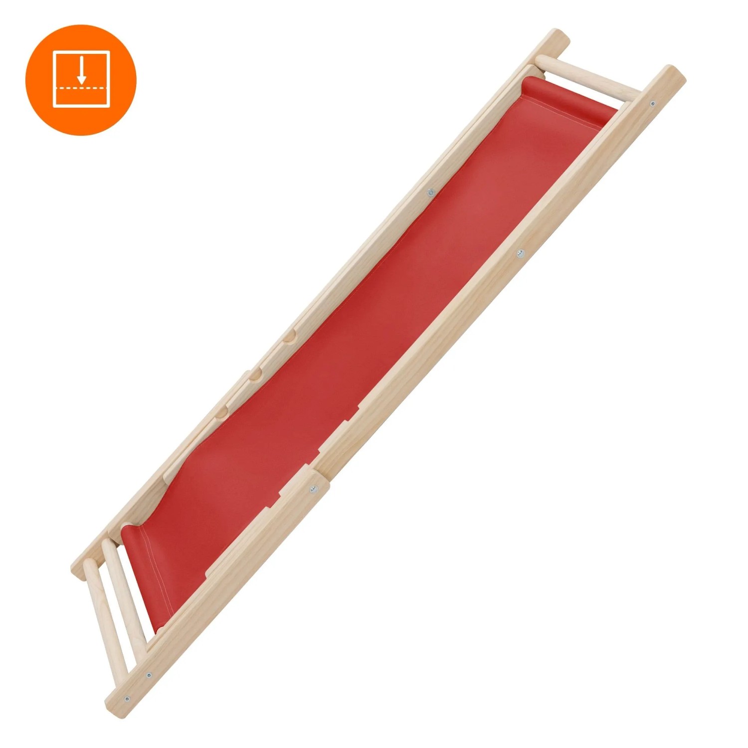 ECD Germany Liegestuhl 10Er Set Klappbar Rot aus Holz_8