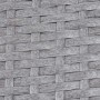 Detailaufnahme: Graues Poly-Rattan Geflecht des MCW Gartentisch Hamar. Wetterfest und pflegeleicht.