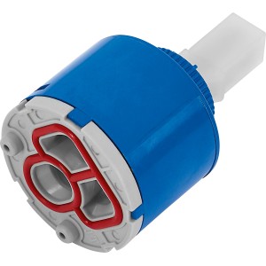 Keramikkartusche 40mm für Niederdruck Küchenarmatur, blau/weiß, Ersatzteil