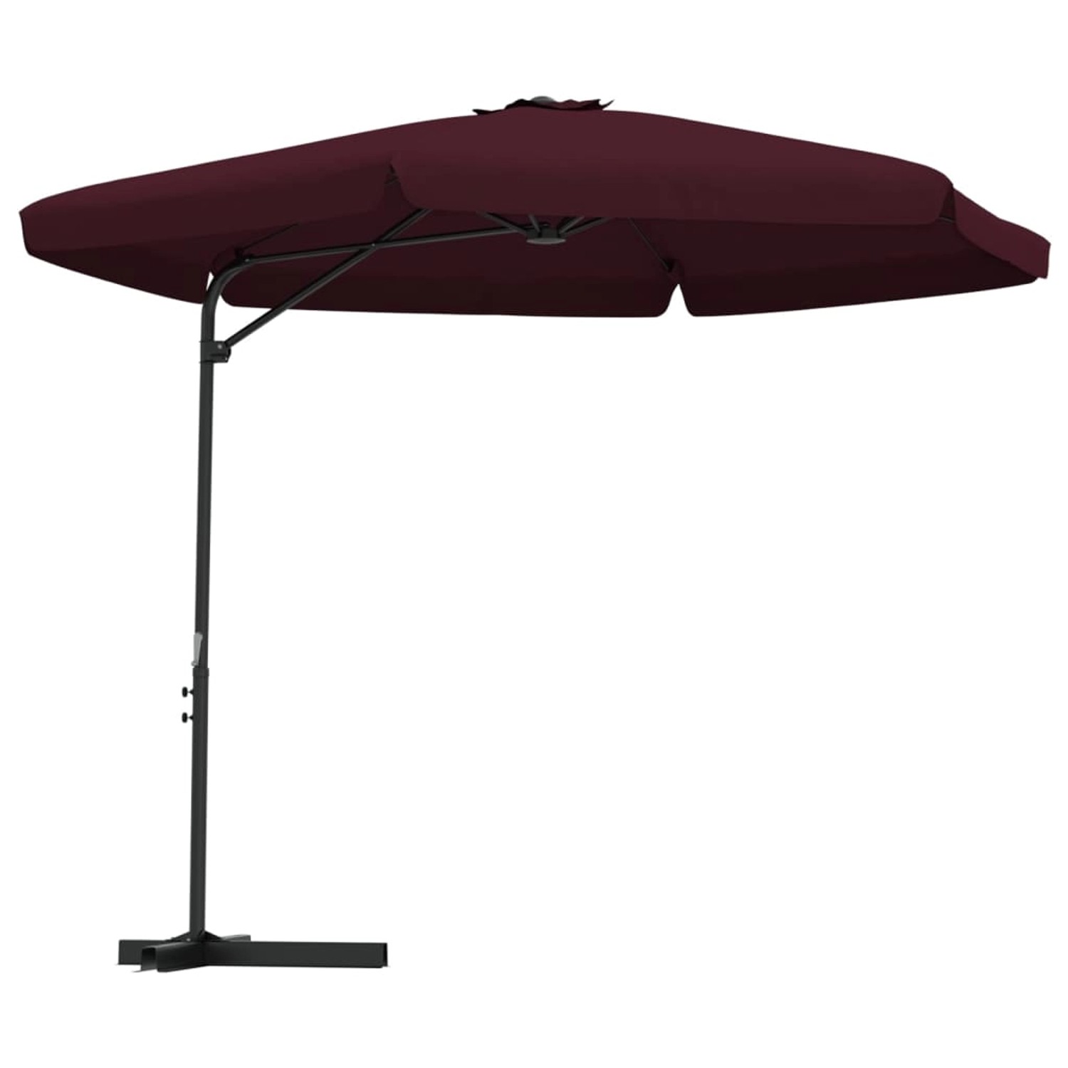 furnicato Sonnenschirm mit Stahl-Mast 300 cm Bordeauxrot günstig online kaufen