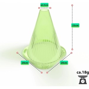 Grüne BigDean Pflanzhaube, 24er Set, zum Schutz von Pflanzen im Garten.