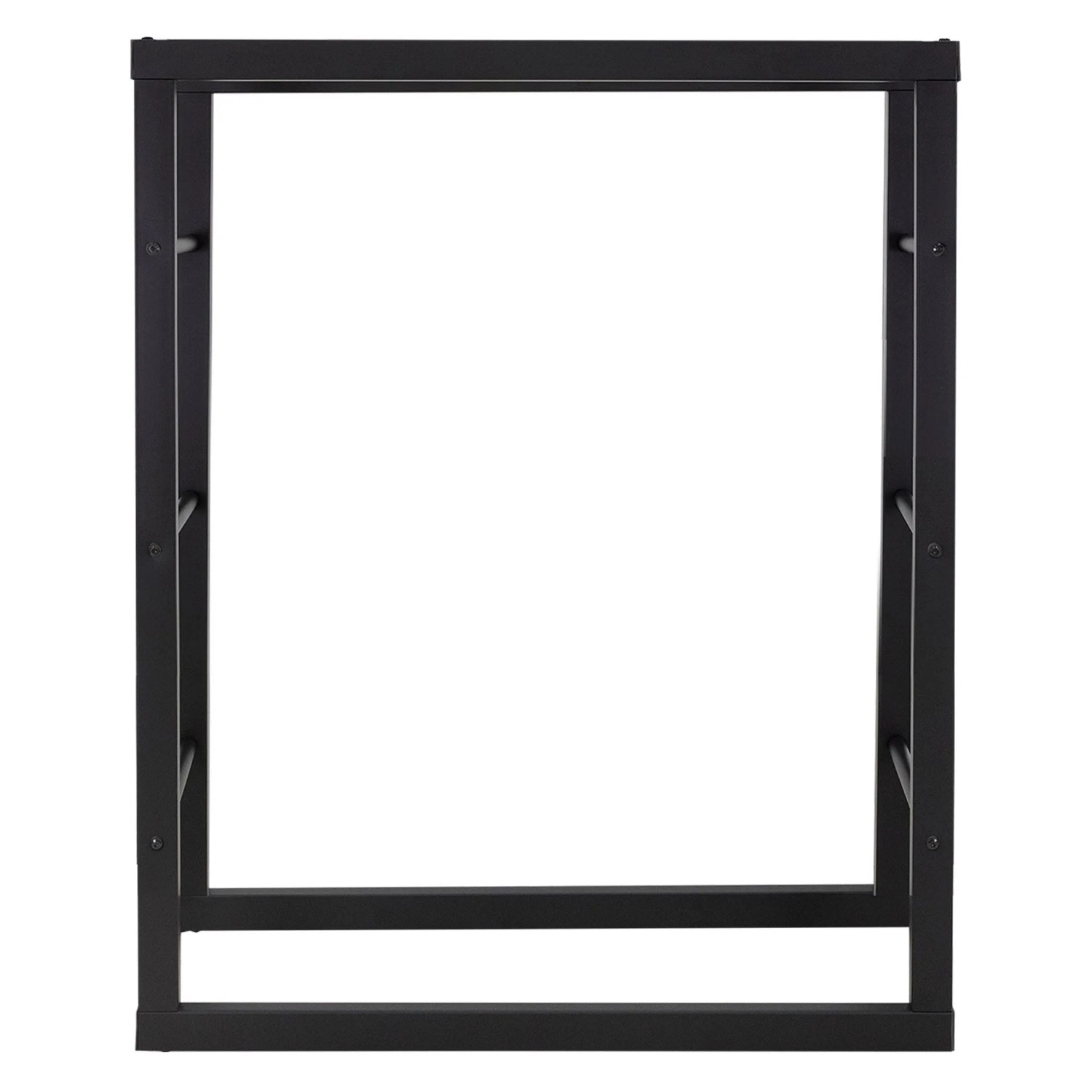 ML-Design Kaminholzregal 80x100x25 cm Rechteckig Schwarz Metall Innen/Außen günstig online kaufen