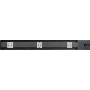 Schwaiger Stromschiene MSLS0750, 75 cm, schwarz, mit Befestigungsklammern.