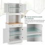 Costway Küchenschrank Buffetschrank Weiß Hoch 170 cm_4