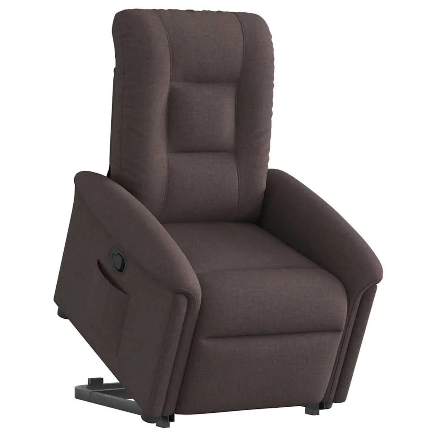 vidaXL Relaxsessel mit Aufstehhilfe Dunkelbraun Stoff 3303259