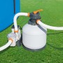 Bestway Flowclear Sandfilteranlage mit Zeitschaltuhr auf Rasen neben Pool
