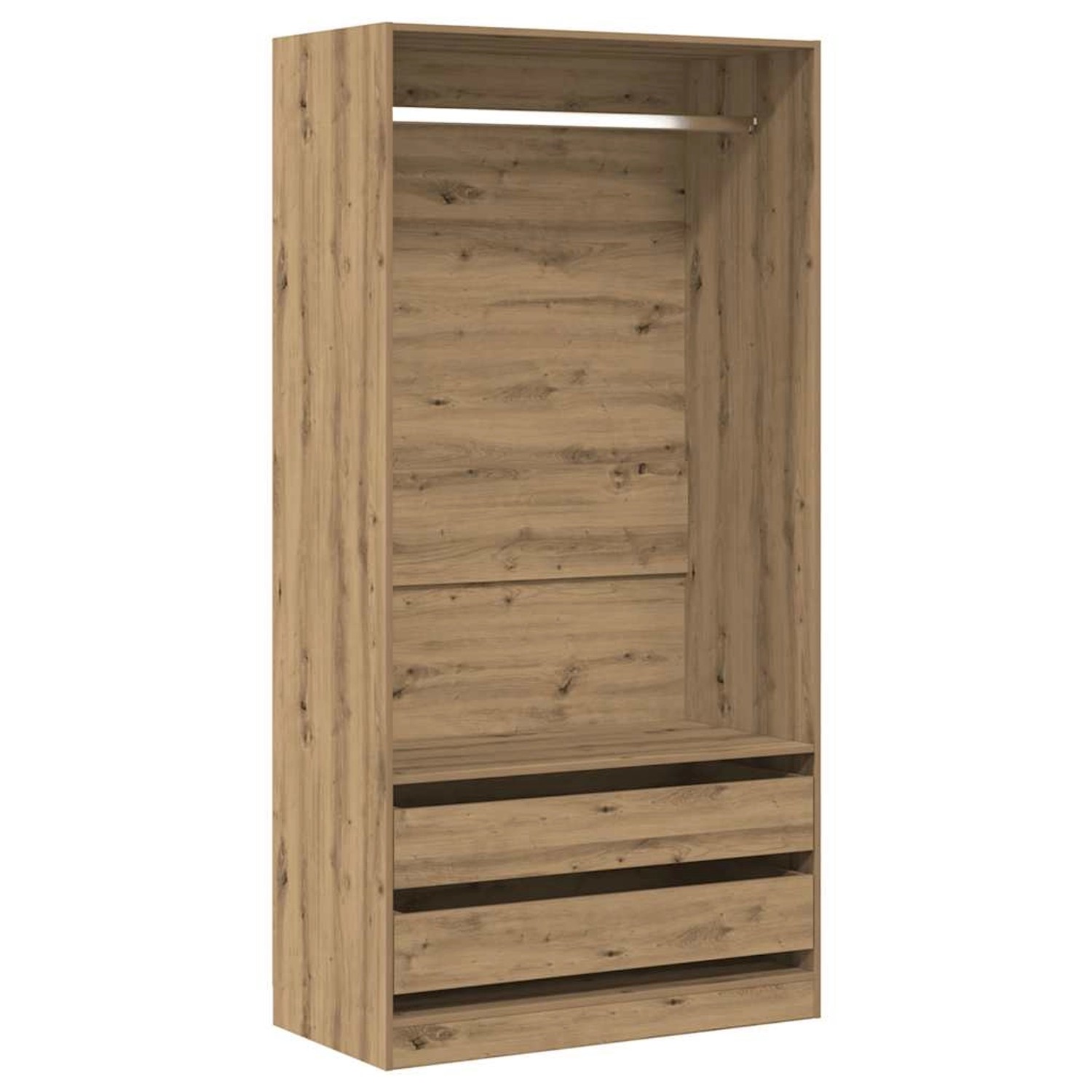 vidaXL Kleiderschrank Artisan-Eiche 100x50x200 cm Holzwerkstoff 3318627 günstig online kaufen