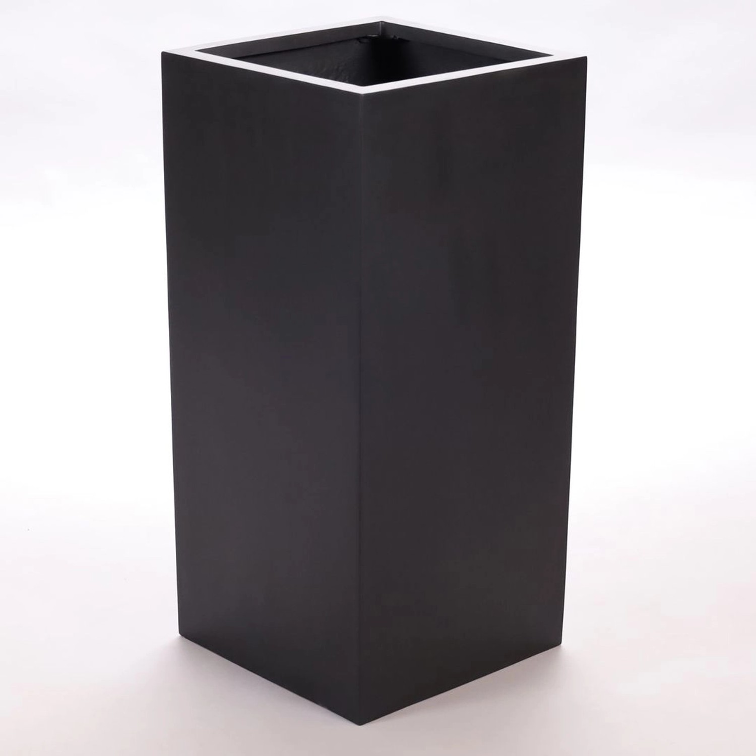 Elegant Einrichten Pflanzkübel Fiberglas Säule 30x30x90cm Elegant-Schwarz-M günstig online kaufen