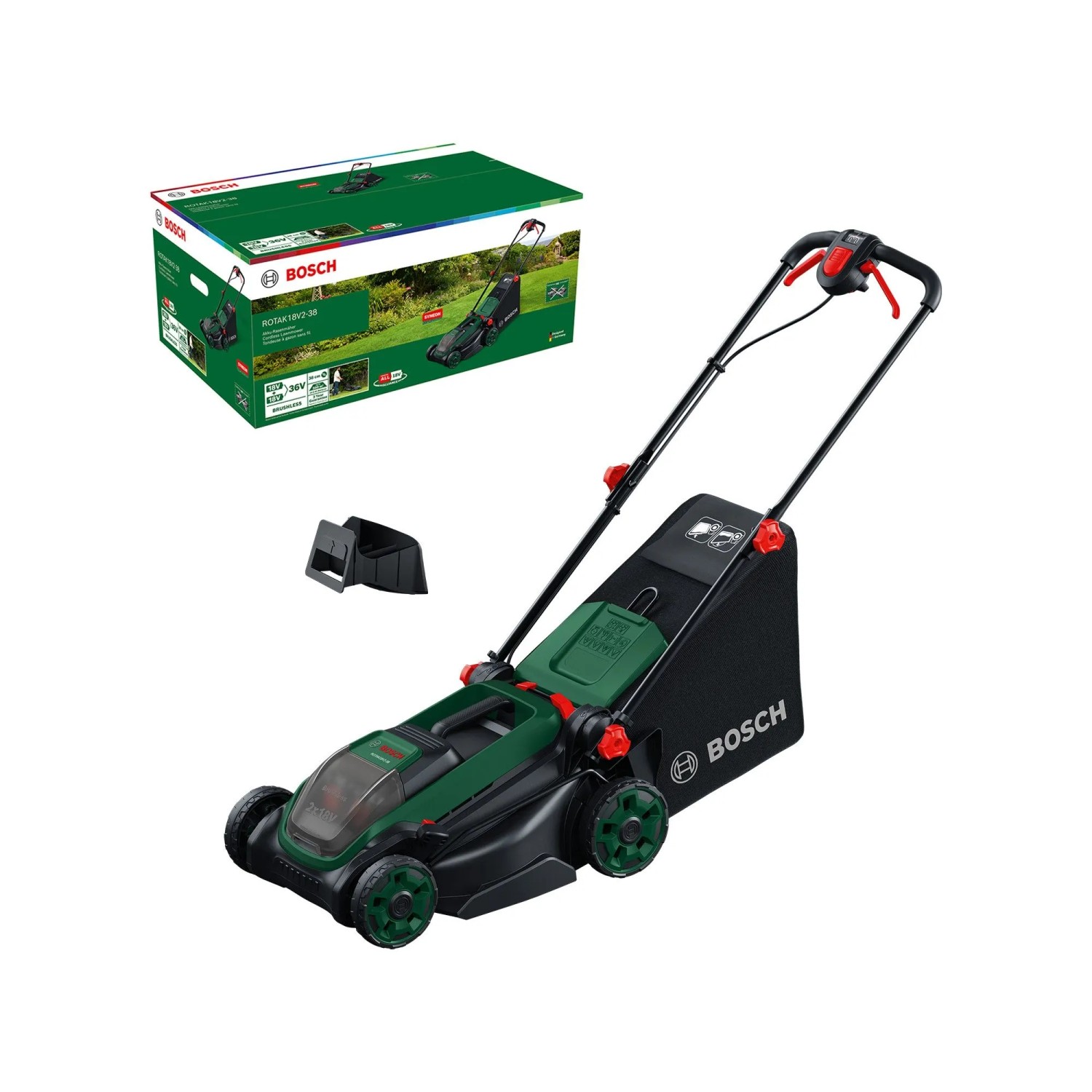 Bosch Akku-Rasenmäher Rotak18V2-38 Solo