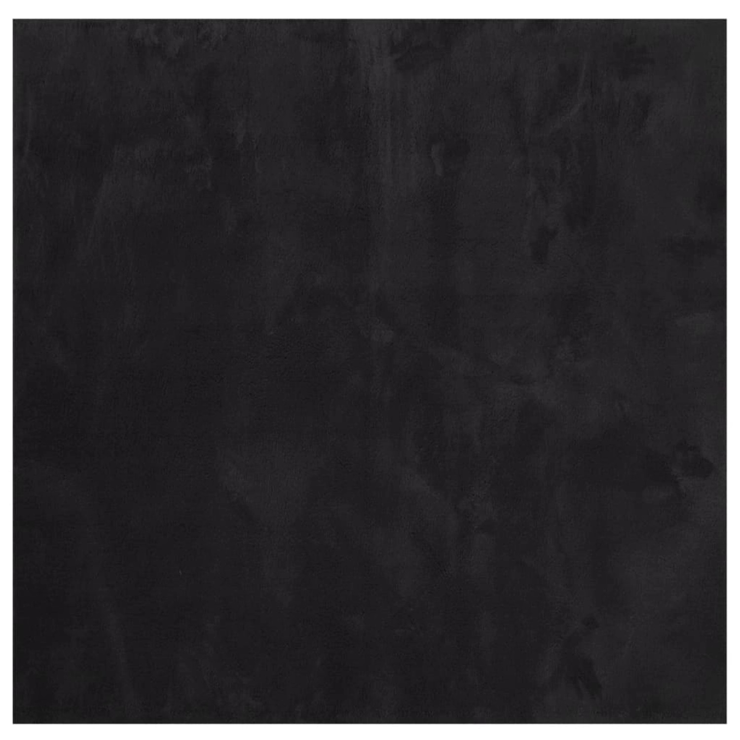 vidaXL Teppich Huarte Kurzflor Weich Und Waschbar Schwarz 160x160 Cm 193131 günstig online kaufen