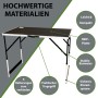 TRUTZHOLM Flohmarkttisch 3er Set, höhenverstellbar, mit Tragegriff und Klappmechanismus.