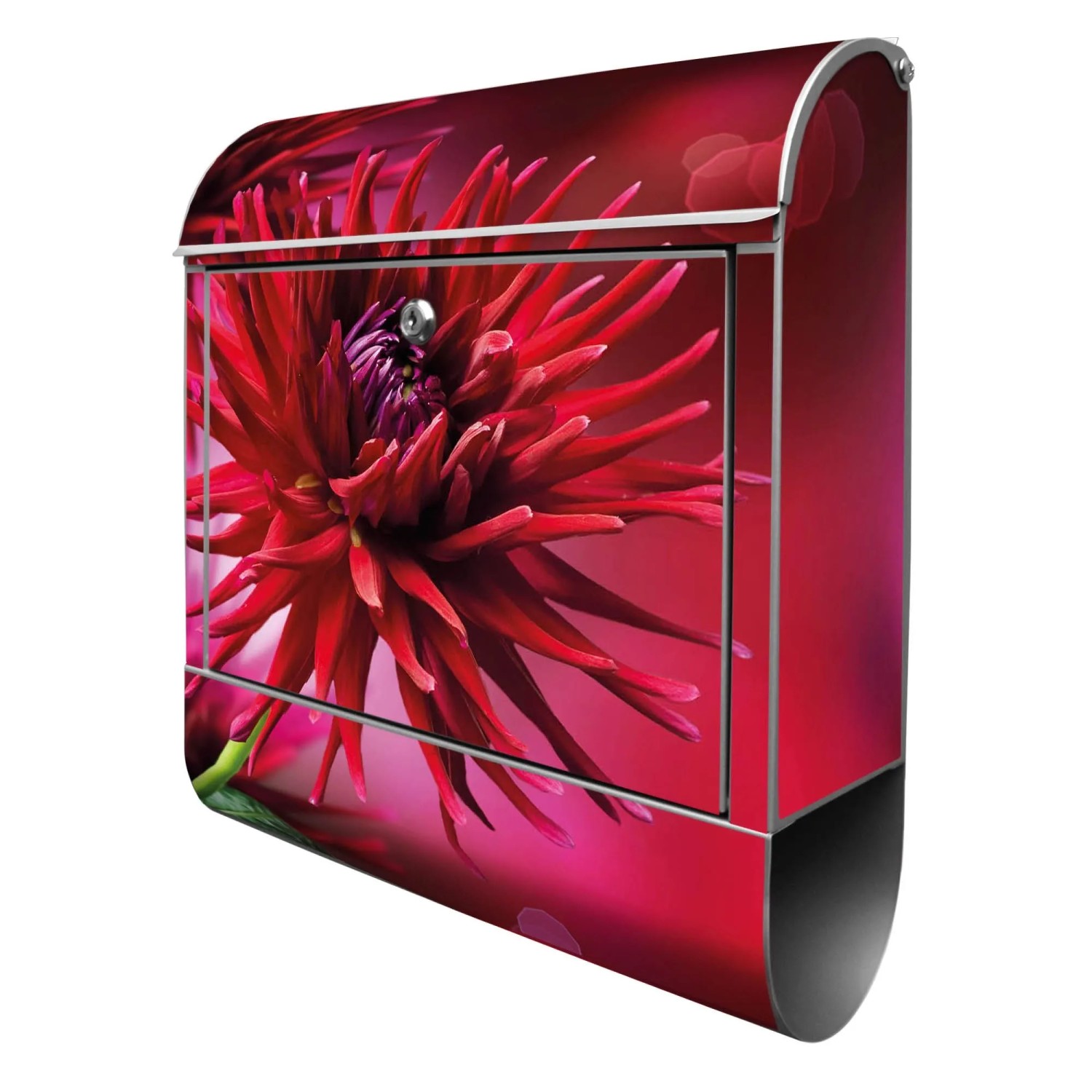 Banjado Design Briefkasten Silber Pulverbeschichtet 39x47x14cm 2 Schlüssel günstig online kaufen