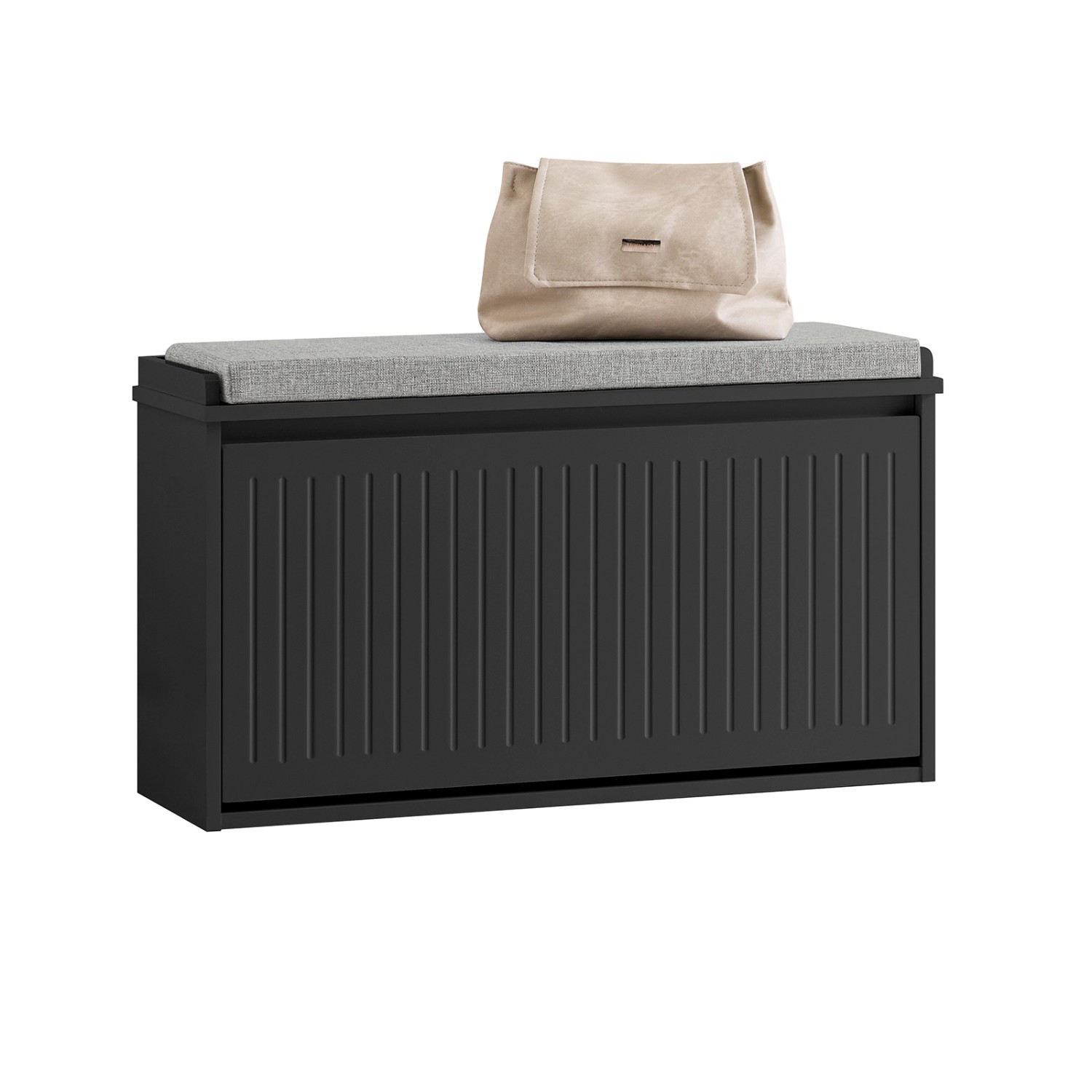 SoBuy Schuhbank mit Sitzfläche Schmal Schuhregal für Flur 80x45x26cm Schwar günstig online kaufen