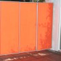 Floracord Paravent in Terracotta, 210x170 cm, Sicht- und Windschutz für Terrasse.