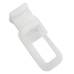 Weißer Gardinia Duo X-Gleiter für Gardinenschienen, 25er-Pack.