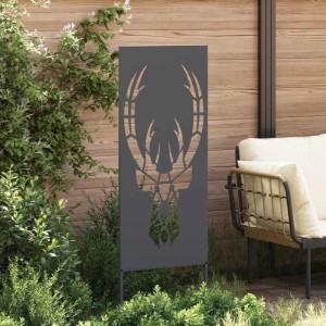 vidaXL Garten Sichtschutz-Leinwand Tiermuster Anthrazit 50 x 140 cm 876331