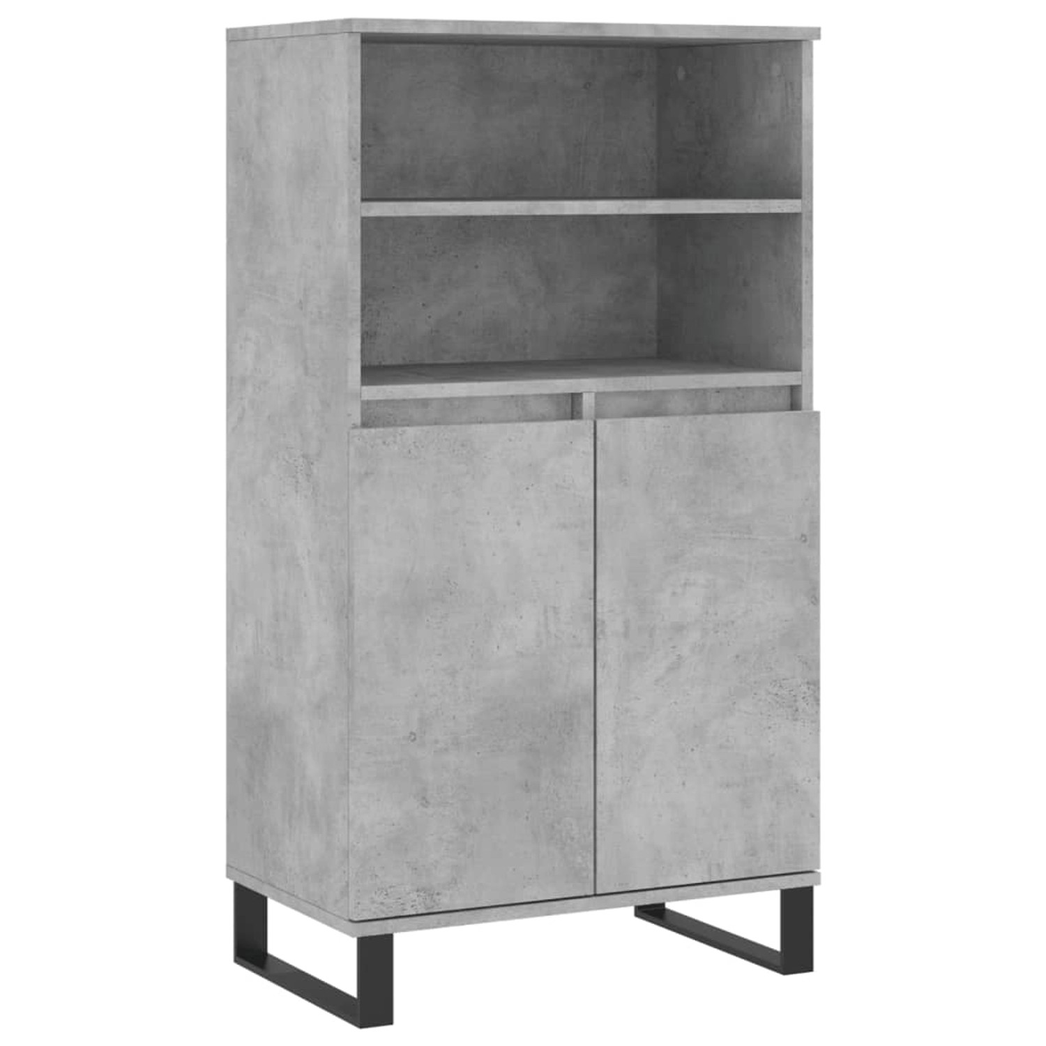 vidaXL Highboard Betongrau 60x36x110 cm Holzwerkstoff 831496 günstig online kaufen