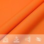 Orangefarbenes, wasserfestes Oxford-Gewebe des vidaXL Sonnensegels mit UV-Schutz für Garten & Terrasse.