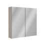 Fackelmann Spiegelschrank Compact Line, 70 cm, Kaschmir, mit zwei Spiegeltüren.