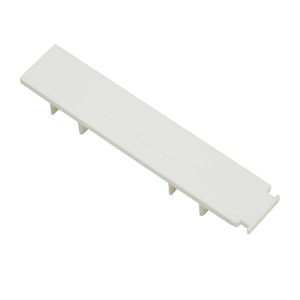 Gardinia Endstück, 3-läufig, weiß, 2er-Pack. Abschlüsse für Gardinenschienen.