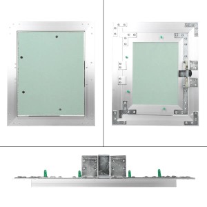 ECD Germany Revisionsklappe 200x250 mm mit Gipskarton-Einlage für Vorwandelemente.