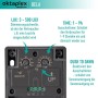 Oktaplex Bela Dämmerungsschalter, anthrazit, mit Einstellmöglichkeiten für Lux und Timer.