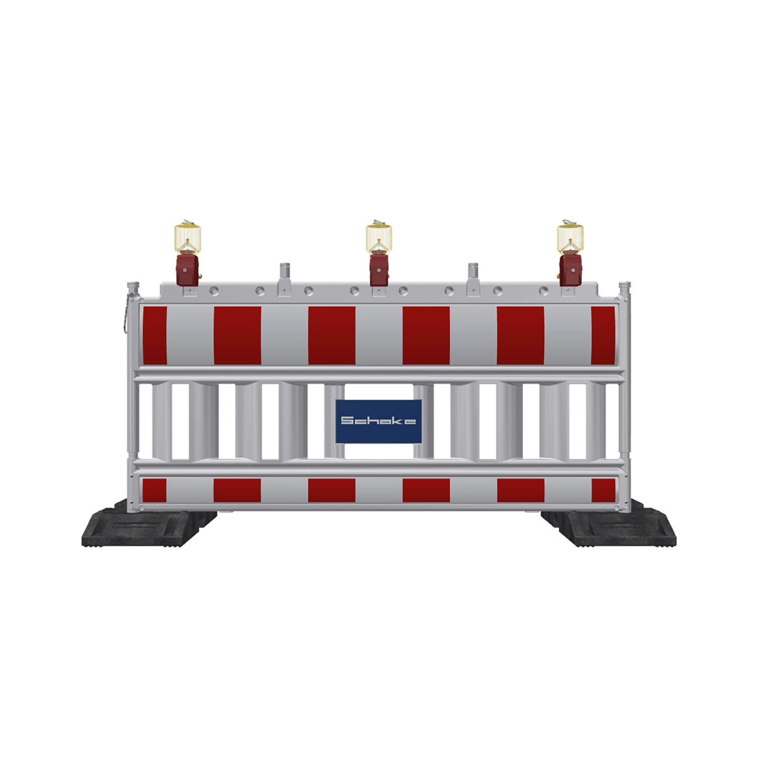 Schake Euro2-Absperrschranken Typ Nox RA2/B Adapter Weiß-Rot