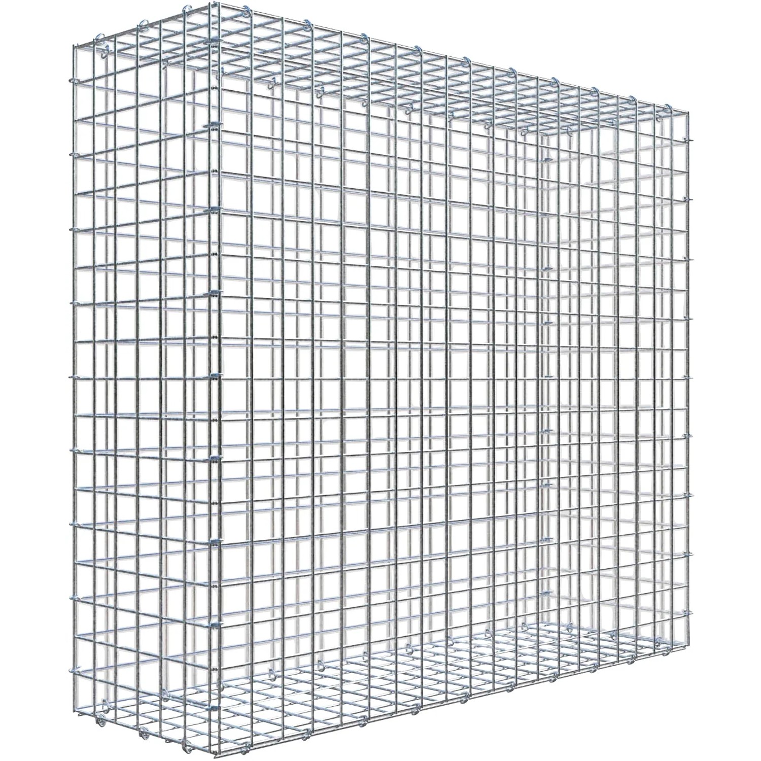 Gabiona C-Ring-Gabione 90 x 100 x 30 cm Maschenw 5 x 5 cm