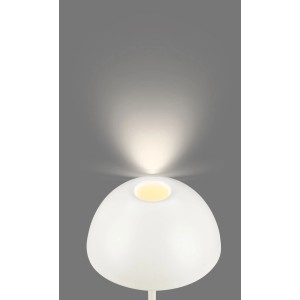Moderne Brilo Tischleuchte in Weiß/Grau mit E14 Fassung für stimmungsvolles Licht.