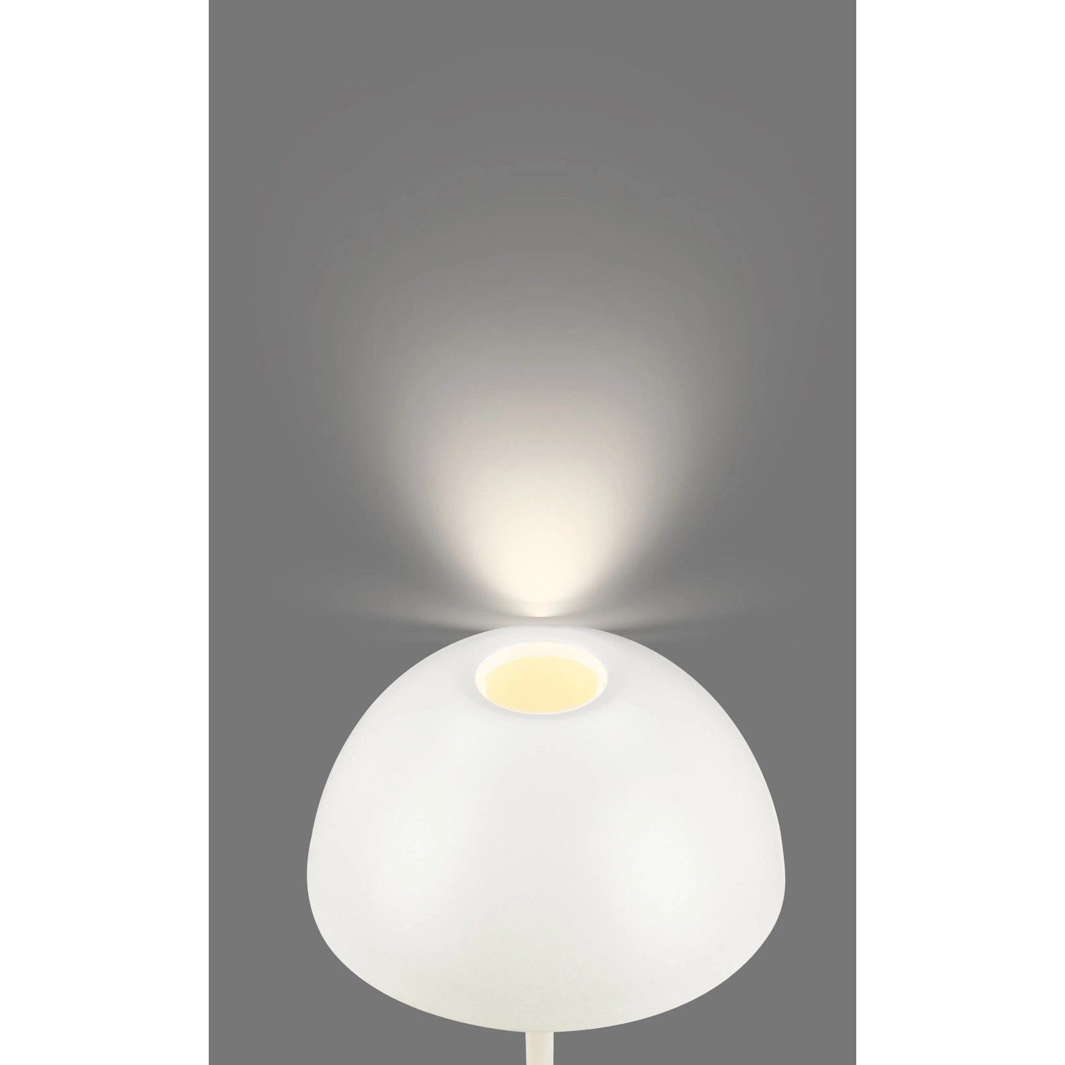 Moderne Brilo Tischleuchte in Weiß/Grau mit E14 Fassung für stimmungsvolles Licht.