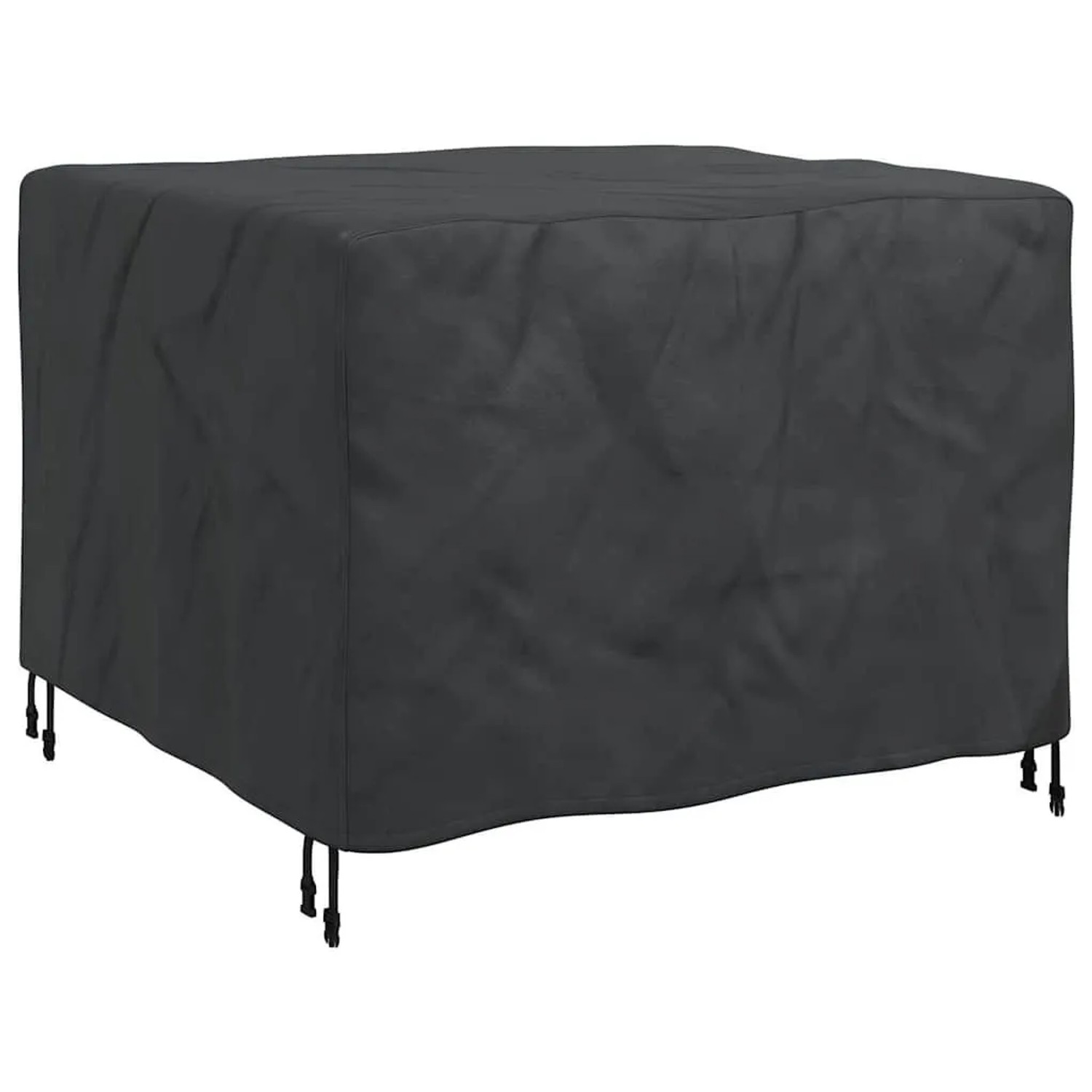 vidaXL Möbelbezug Uni Schwarz 100 x 100 x 70 cm 420D 4105706