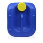 Blauer Kanister Bayzid Chlor 13% Flüssig, 2 x 25kg für Pool Desinfektion, gelber Deckel.