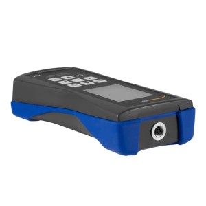 PCE Instruments VT 3700 Beschleunigungsaufnehmer zur Schwingungsmessung mit Display und Tastenfeld.
