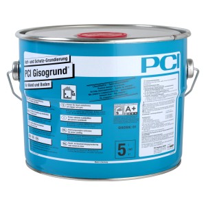 Eimer PCI Gisogrund Haftgrundierung 5 l für Wand und Boden, blau.