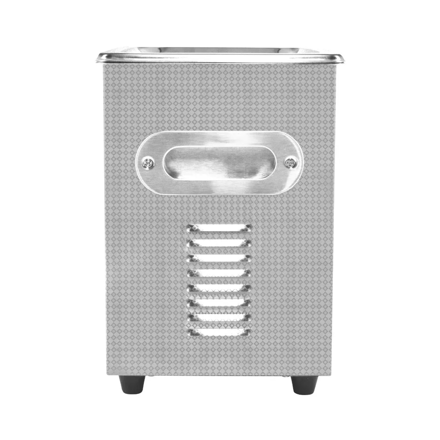 Monstershop T-Mech Ultraschallreiniger 3L aus Edelstahl, Frontansicht.