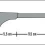 Gardinia Universal Träger Chicago, Edelstahl-Optik, 15 cm, zur Befestigung von Gardinenstangen.