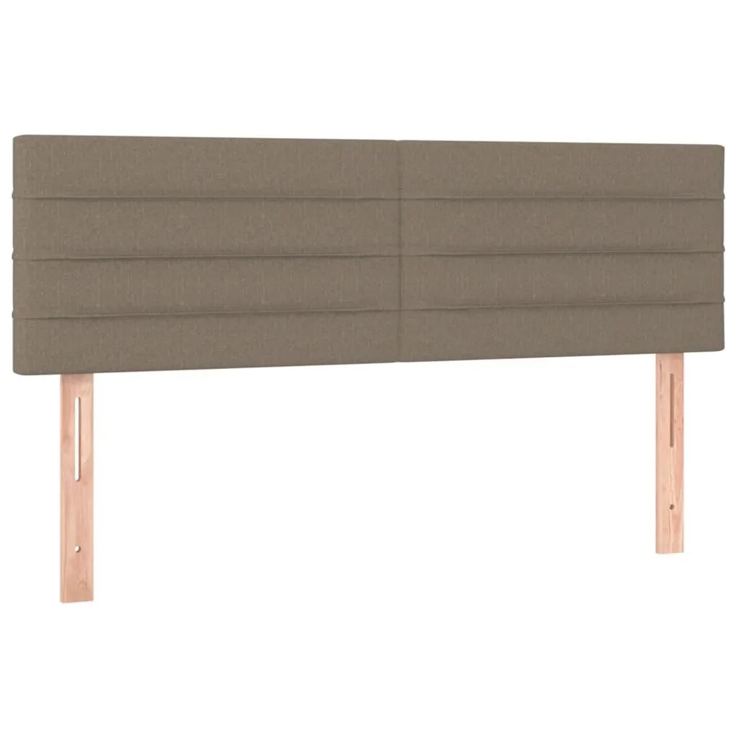 vidaXL Kopfteile 2 Stk Taupe 72x5x78/88 cm Stoff 346148