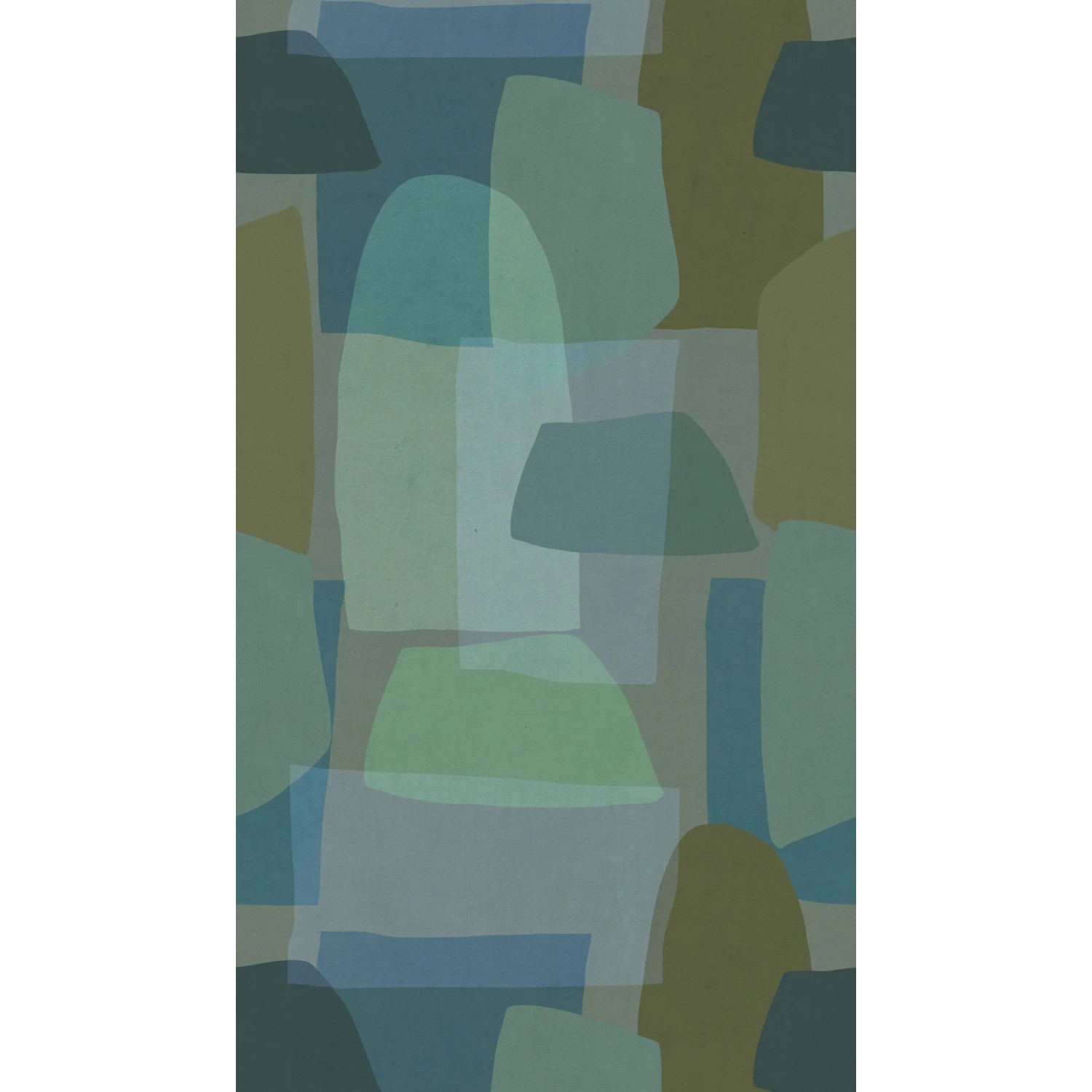 PROFHOME 782063-GU Fototapete Abstrakt Matt Türkis Grün Blau Oliv 1,59 m x 2,8 m