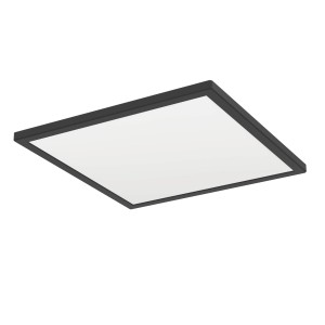 Quadratische Eglo LED-Deckenleuchte Connect-Z Rovito-Z, schwarz, 39x39 cm.