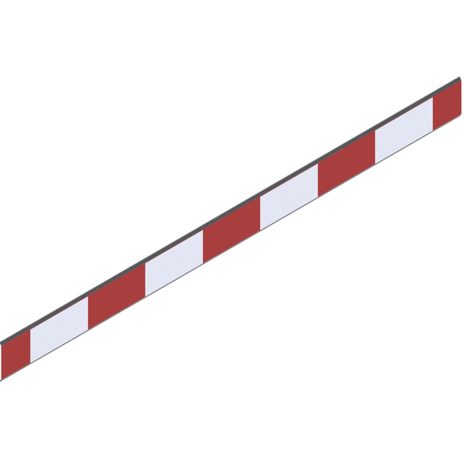 Schake Absperrschranke 100 mm Hoch Folie Typ RA1/A Rot-Weiß