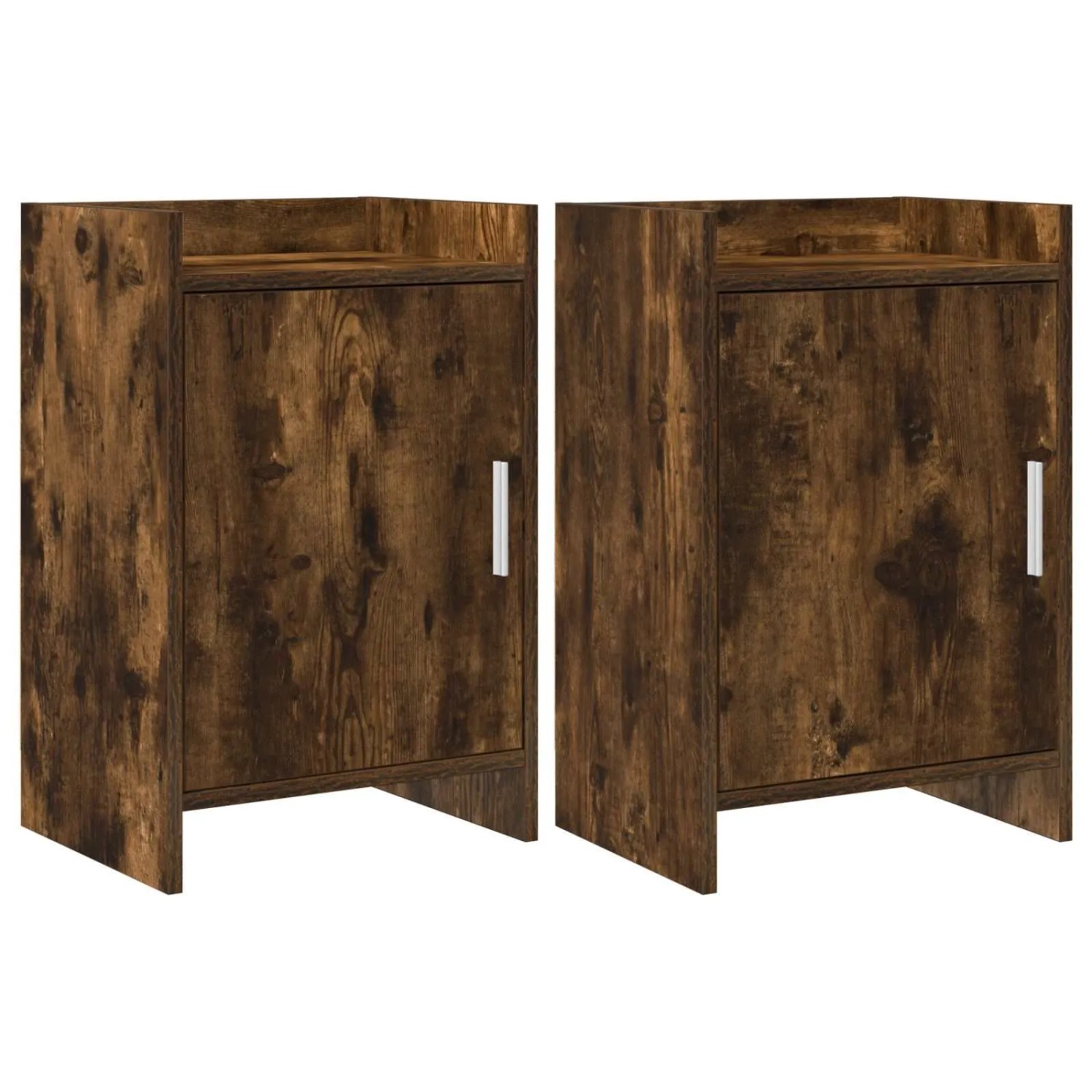 vidaXL Nachttische 2 Stk Geräucherte Eiche 40 x 30 x 60 cm 8011020