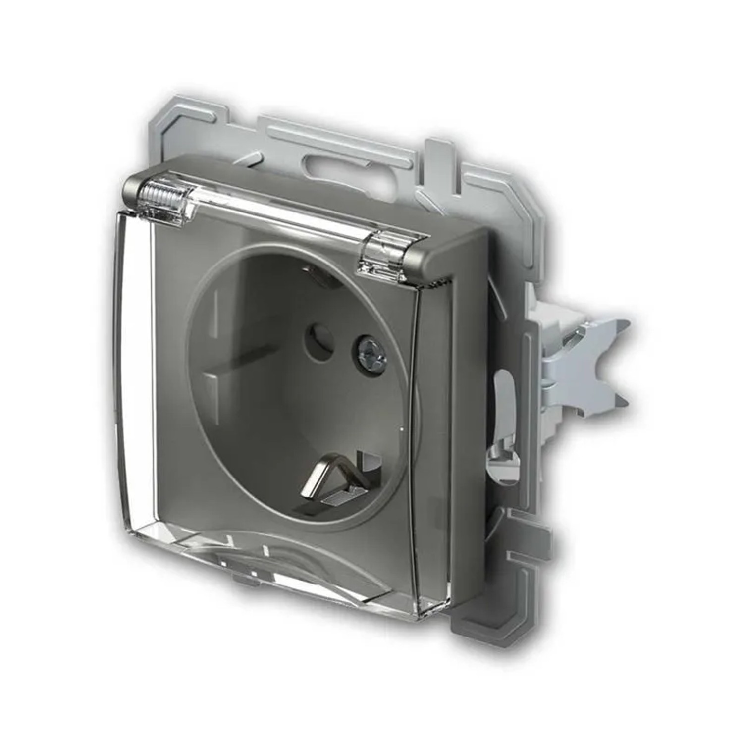 TEM LOGIQ SteckdoseDeckelTR Titan 250V16A ohne Rahmen