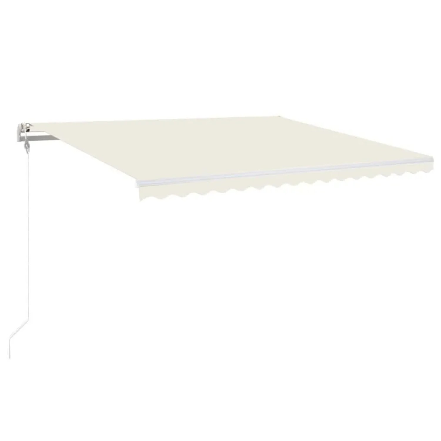 Furnicato Markise Automatisch Einziehbar 450x350 Cm Creme