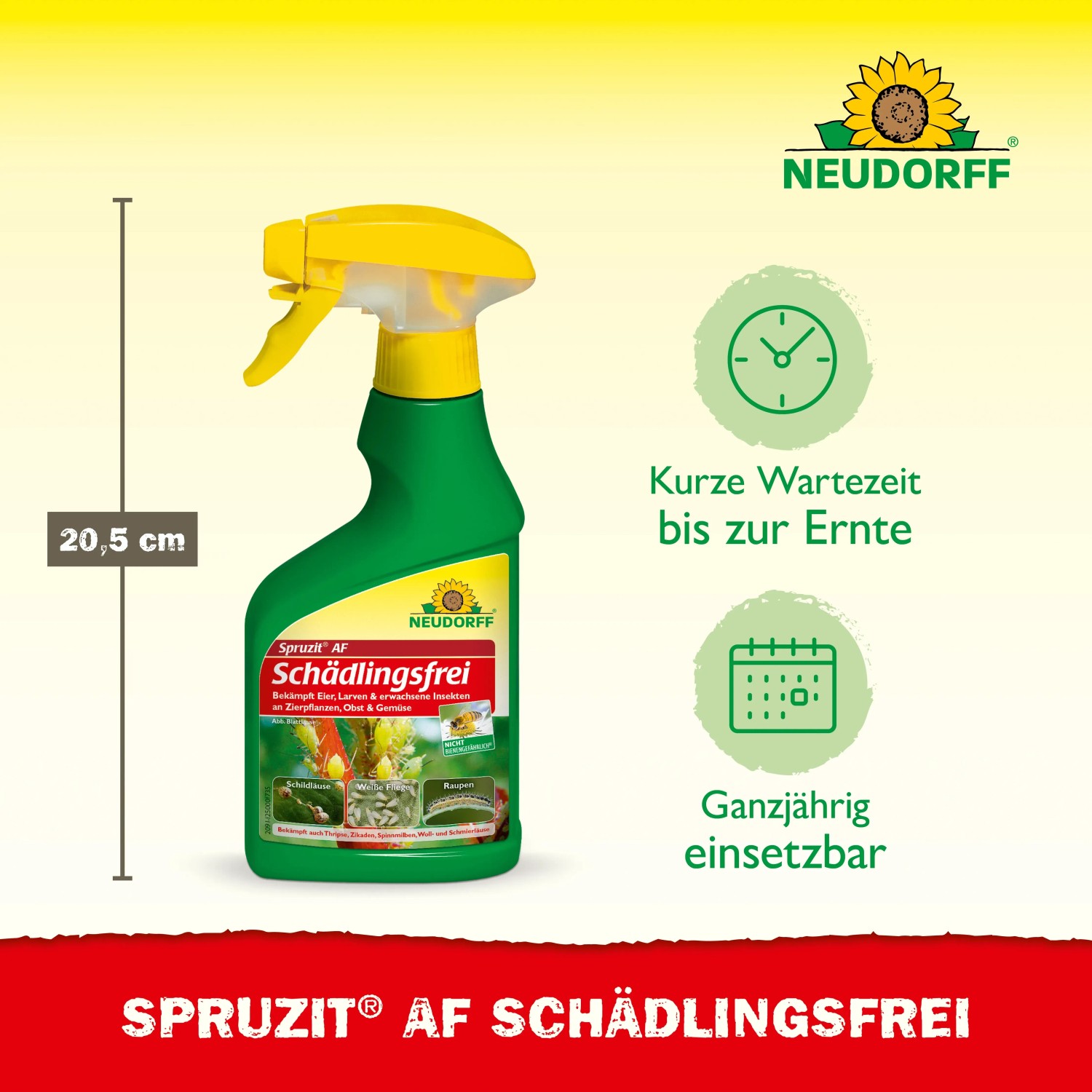 Neudorff Spruzit AF Schädlingsfrei 250ml: Spritzmittel gegen Blattläuse und andere Schädlinge.