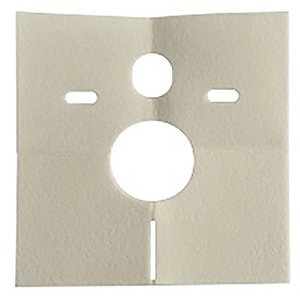 Kirchhoff Schallschutz-Montageplatte, weiß, für Wand-WC und Bidet zur Schallentkopplung.
