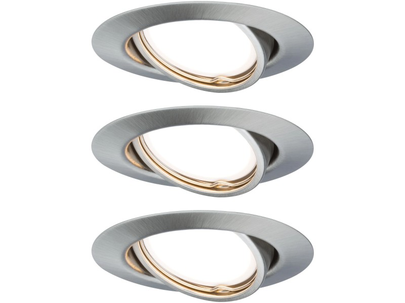 Paulmann LED-Einbauleuchte Base 3 x 5 W GU10 Eisen gebürstet 3-Stufen- dimmbar kaufen bei OBI