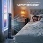 Tectake Turmventilator  Oszillierend 3 Modi und 3 Geschwindigkeitsstufen  31 x 31 x 110 cm Anthrazit_3
