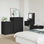 vidaXL Stauraumschränke, 2 Stk., schwarz, Holzwerkstoff, Wohnzimmerschränke im Schlafzimmer.