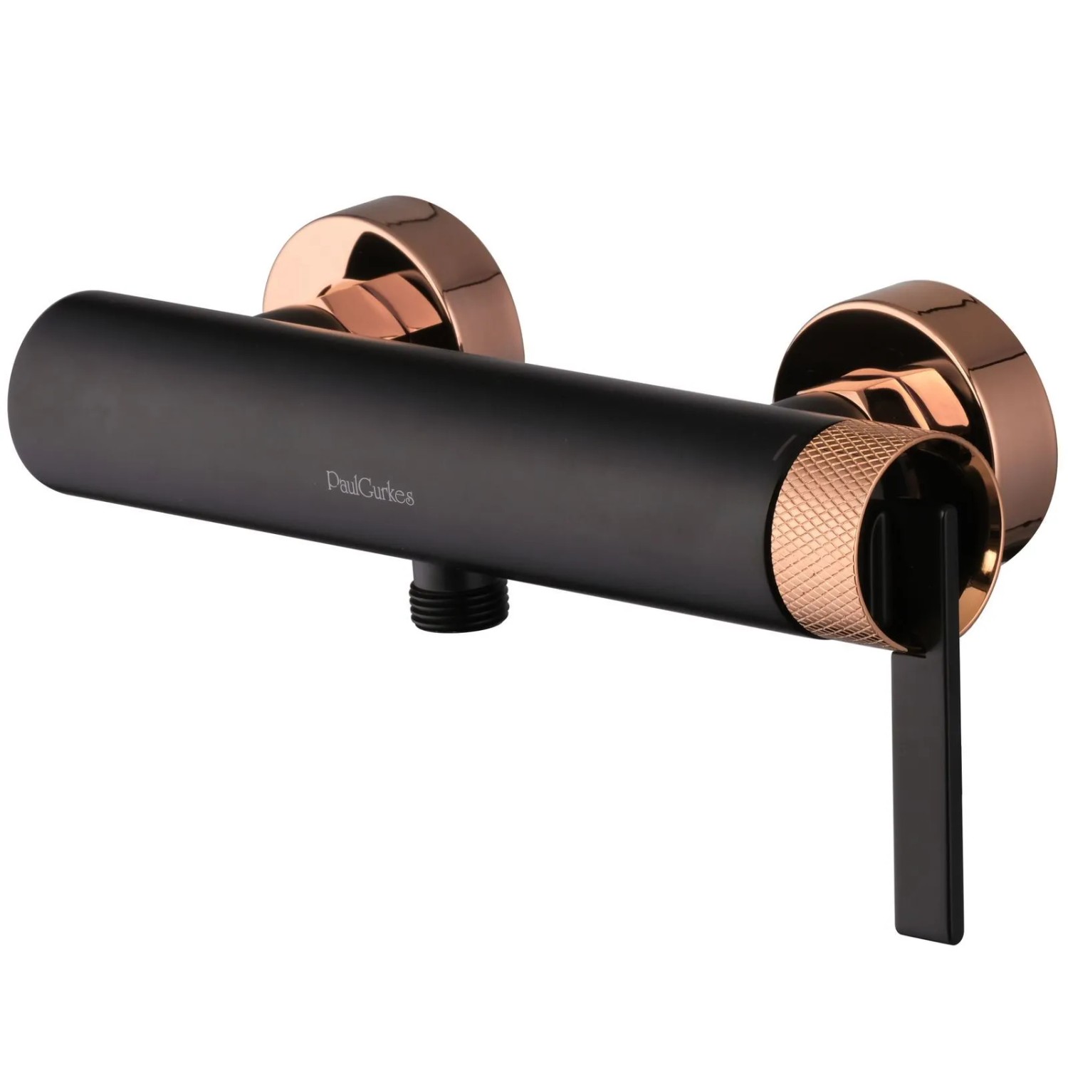 PaulGurkes Duscharmatur Aufputz Matt-Schwarz Rose-Gold Serie OPHELIA